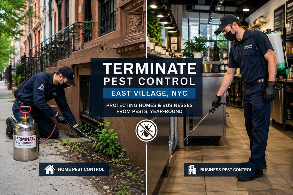 East Village pest control for your business and home.